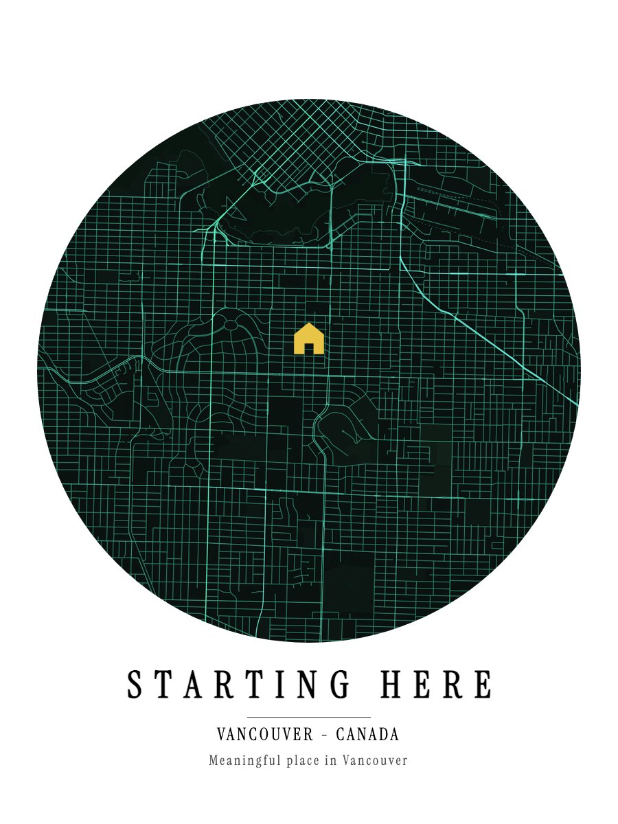 Vancouver map print preview